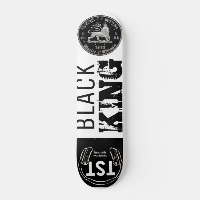 SVART KONUNG Skateboard (Framsida)