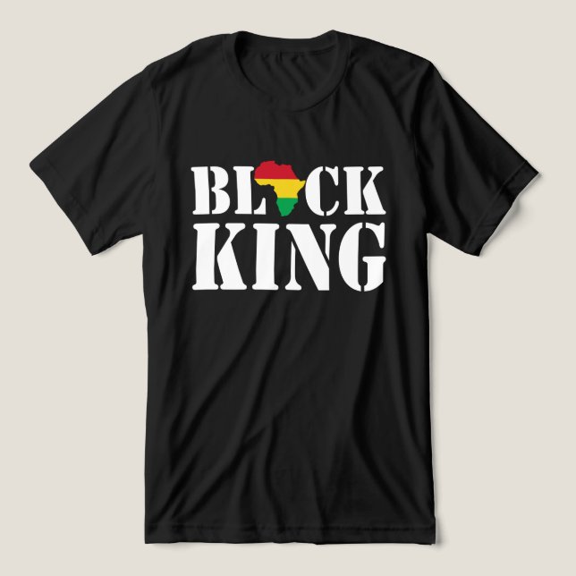Svart Konung T Shirt (Design Framsida)