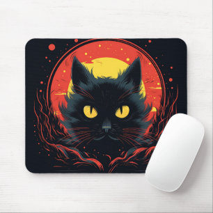 Svart konvektanig illustration, grafik Halloween Musmatta