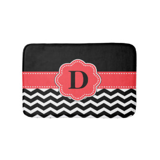 Svart korallsparrematta badrumsmatta