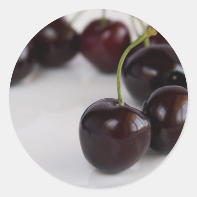 svart körsbär_3 runt klistermärke (Framsida)