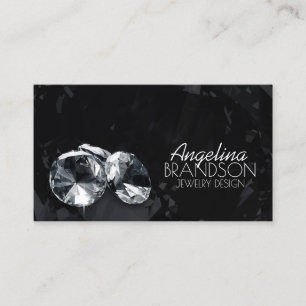 Svart kort för mousserande diamant Jewelry Designe
