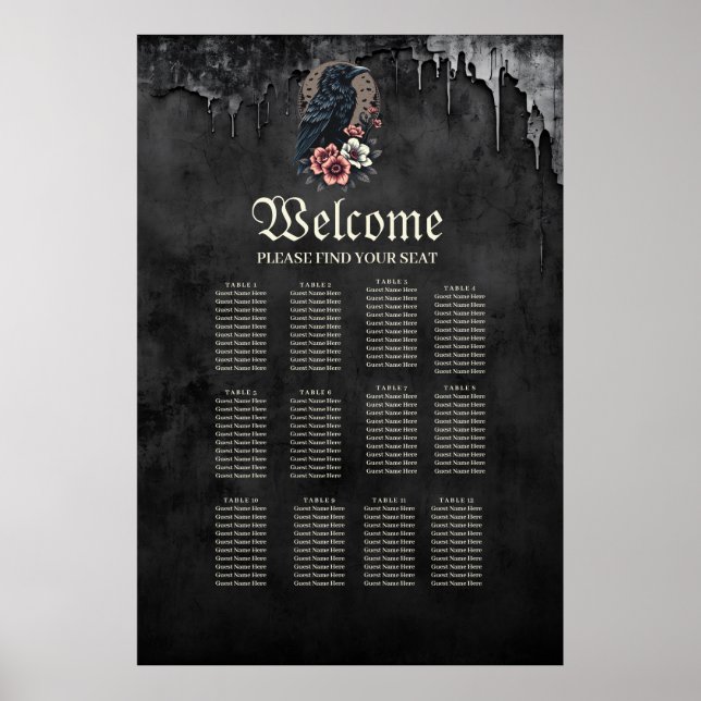 Svart korv sitta, stolt i en lush poster (Framsidan)