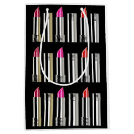 Svart kosmetologi av rosa av lipstick-krom