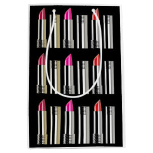 Svart kosmetologi av rosa av lipstick-krom
