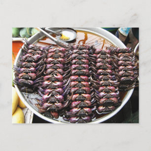 Svart krabbor [Po Na] ... Thai Street Food Vykort