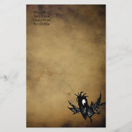 Svart kråka brevpapper