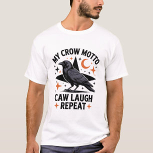 Svart Kråka F Caw F,Funny Bird Sarcastic T Shirt