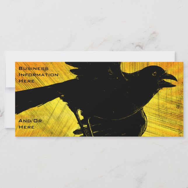 Svart Kråka Grunge 2012 Calendar Bookmark Rack Car (Framsida)