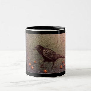 Svart Kråka och Berries Två-Tonad Mugg