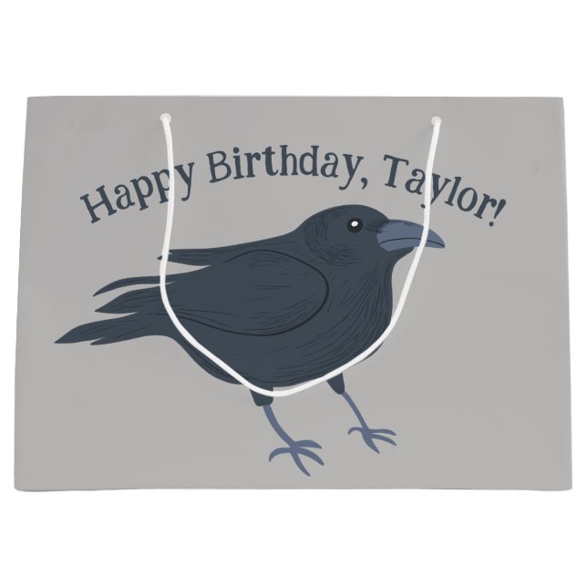 Svart Kråka på Grått Personlig (Framsidan)