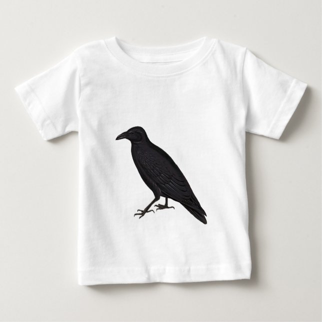 Svart kråka t shirt (Framsida)