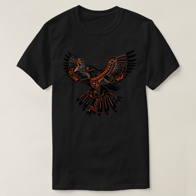Svart Kråka TShirt T Shirt (Design framsida)