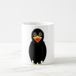 Svart kråkamugg kaffemugg