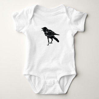 Svart kråkaspädbarn en Bodysuit för bietbabyRomper T-shirt