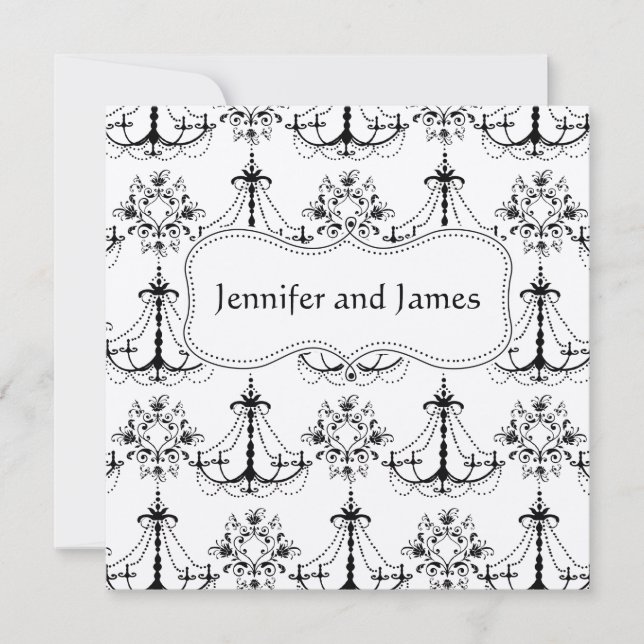 Svart kräm kristallkrona Spara datumet för anmälan (Framsida)