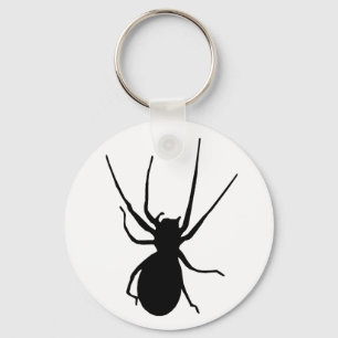 Svart krämspider-Nyckelring Nyckelring