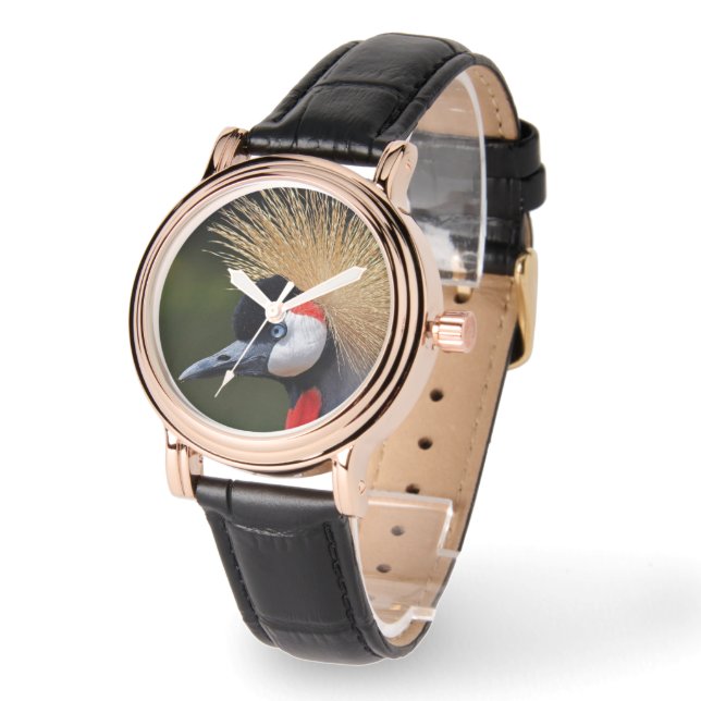 Svart kran armbandsur (Vinkel)