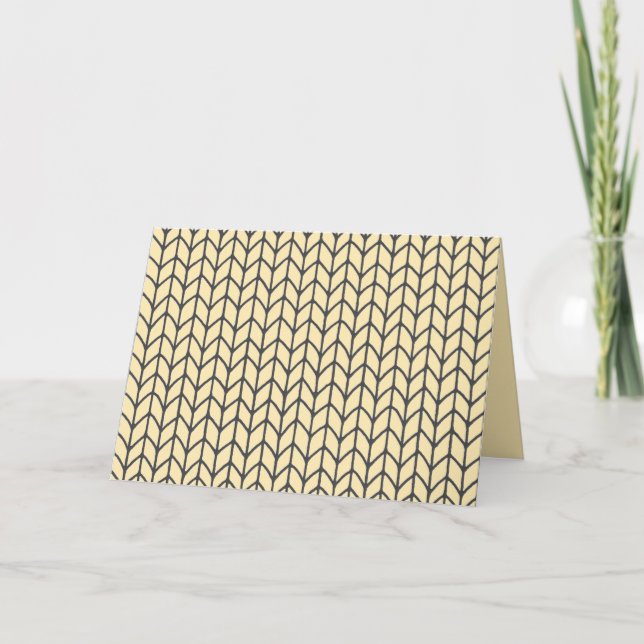 SVART KREMPYTT VANT GREETING Card / Horisontell Kort (Framsida)