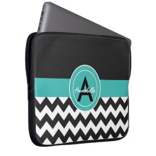 Svart krickasparre laptop sleeve