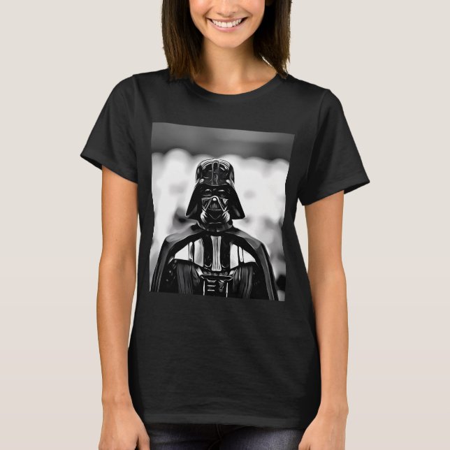 Svart Krigare T Shirt (Framsida)