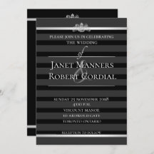 Svart kristall smoking randig formell elegant bröl