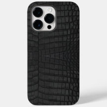 Svart krokodilläder Skriv ut
