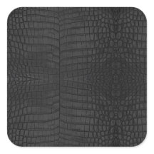 Svart krokodilläder Skriv ut