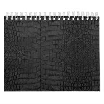 Svart krokodilläder Skriv ut
