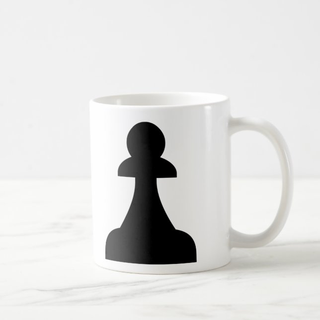 Svart krona (1/8) kaffemugg (Höger)