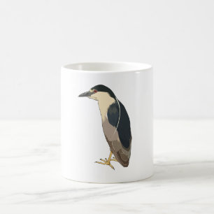 Svart-krönad fågel för nattHeron Kaffemugg