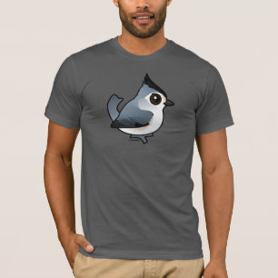 Svart-krönad mes t-shirt