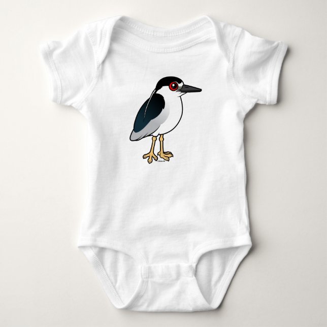 Svart-krönad nattHeron T Shirt (Framsida)