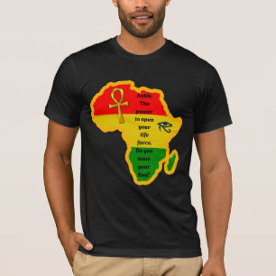Svart kultur/historia/Ankh/afrikansk/T-shirt T Shirt