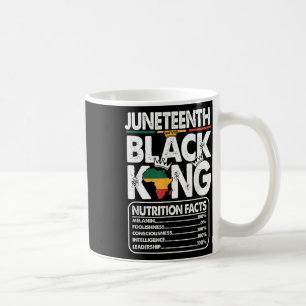 Svart Kung, 10:e Sutritional Facts Melanin Me Kaffemugg
