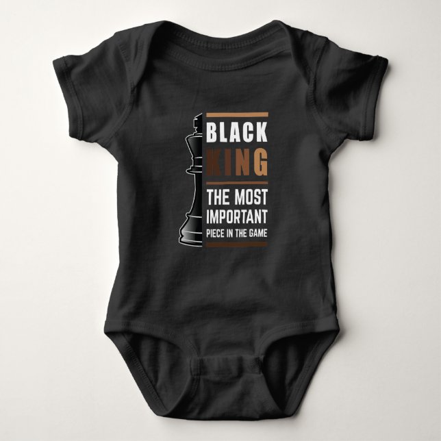 Svart Kung Den Viktigaste Biten I Spelet 1 T Shirt (Framsida)