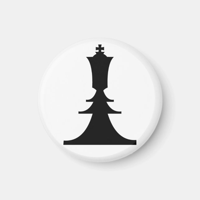 svart kung magnet (Framsidan)