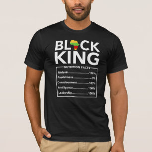 Svart Kung-näringsfaktorer som ger Svarta Kung st T Shirt
