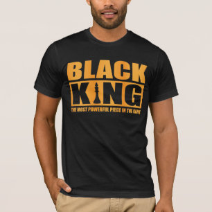 Svart Kung-schack T Shirt