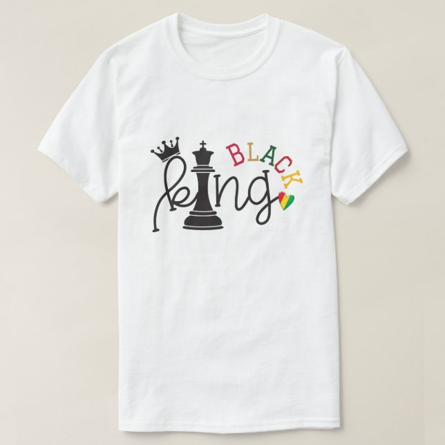 Svart Kung - Svarta Historik Månad T-Shirt (Design framsida)