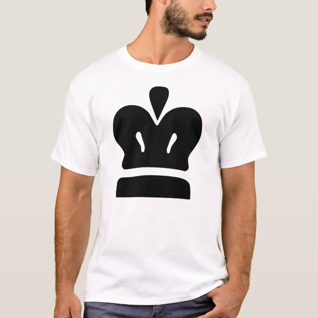 Svart Kung Tee Shirt (Framsida)