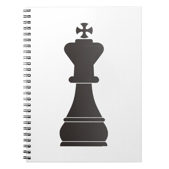 Svart kungschackbiet anteckningsbok (Framsidan)