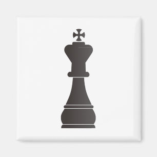 Svart kungschackbiet magnet