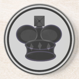 Svart kungschackbiet underlägg sandsten