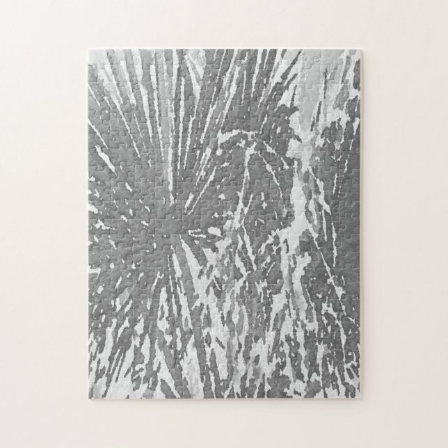 Svårt kust, Svarta Träd-puzzen Handflatan Pussel (Vertikal)