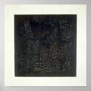 Svart kvadrat poster