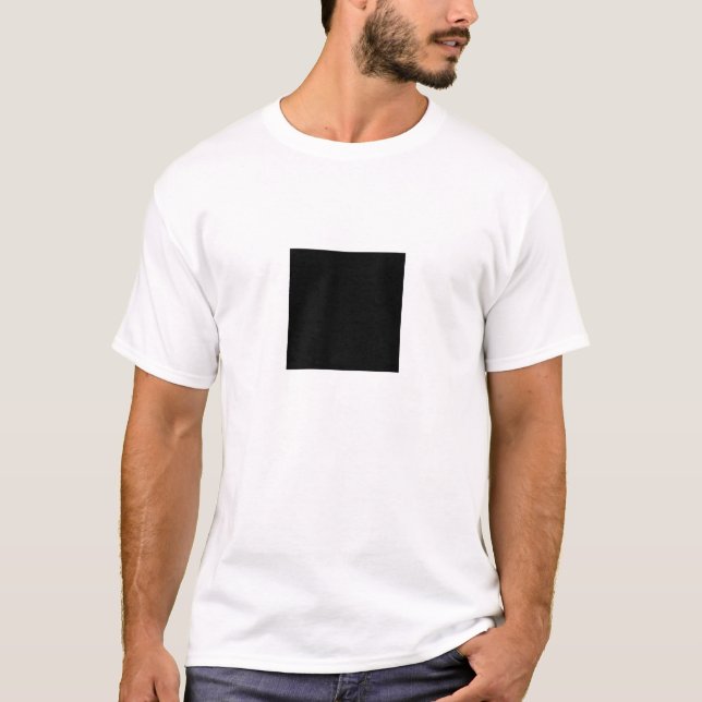 Svart kvadrat tee (Framsida)