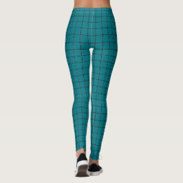 Svart kvadratisk bakgrund, välj bakgrund färg L Leggings
