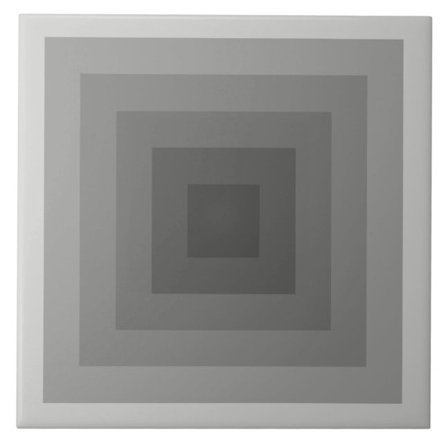 Svart kvadratisk geometri kakelplatta (Framsidan)