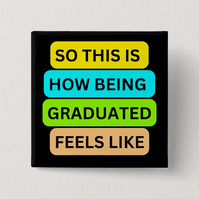 Svart kvadratknapp SO_DENTA_IS_HOW_BEING_STUDENT Knapp (Framsida)